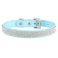Elegant Rhinestone Leather Pet Collar-My Little Pet