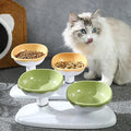 Adjustable Height Dual Bowl Set for Pets-My Little Pet