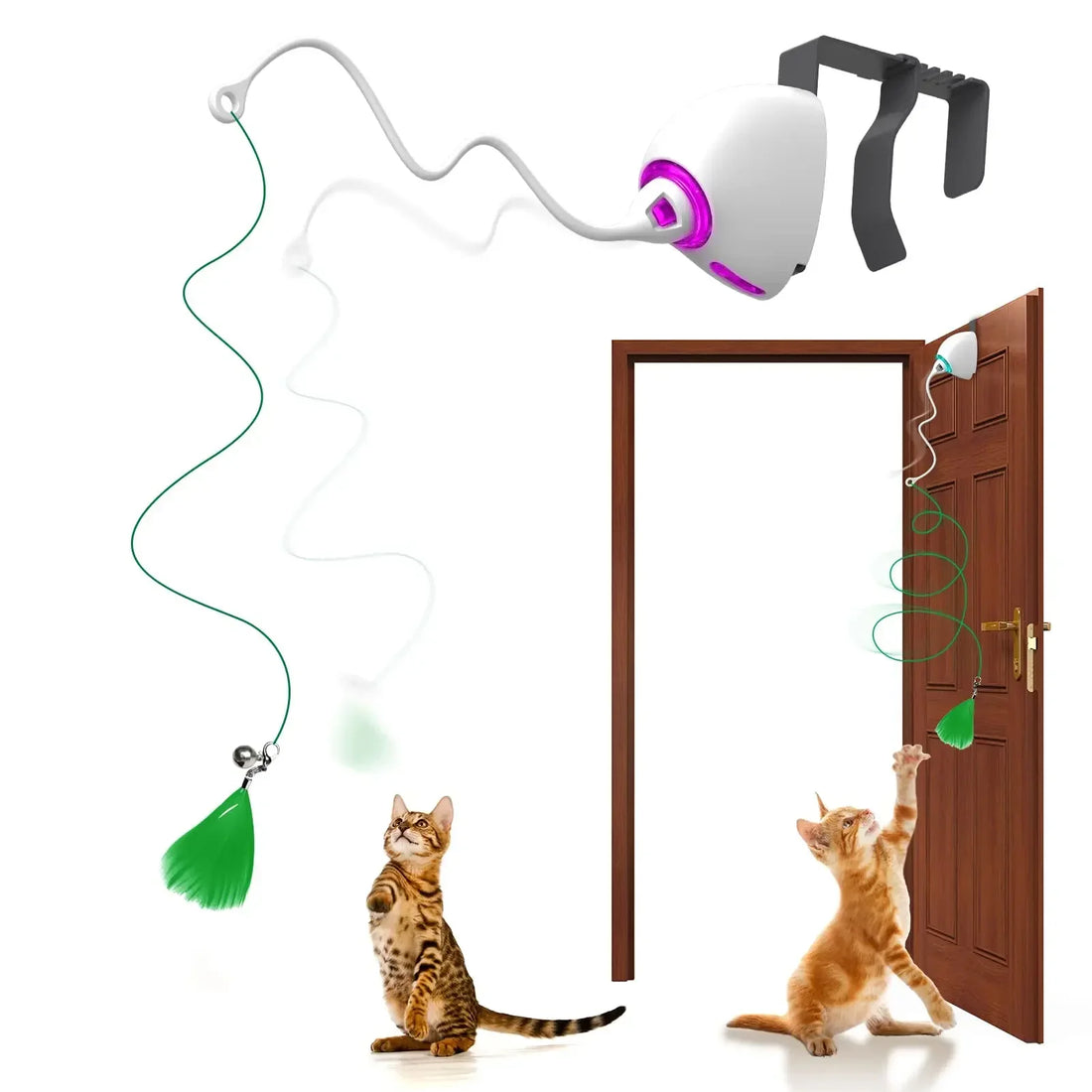 Electric Cat Toy - Interactive Automatic Teaser with Motion Modes-My Little Pet