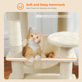 Deluxe Cat Tree Tower for Large Cats - 136cm Height with Hammocks, Condos, and Scratching Posts-My Little Pet