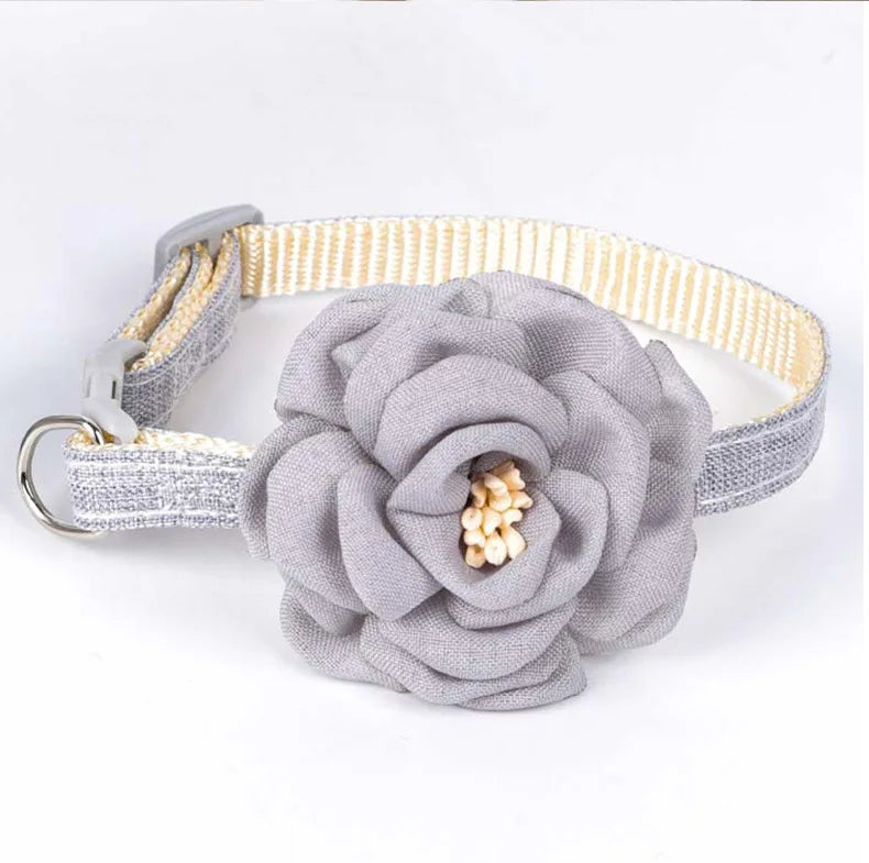 Adjustable Cat Flower Collar with Safety Button-My Little Pet