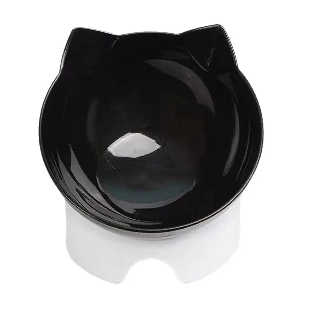 Ergonomic Non-Slip Cat Bowl with Elevated Design for Neck Protection-My Little Pet