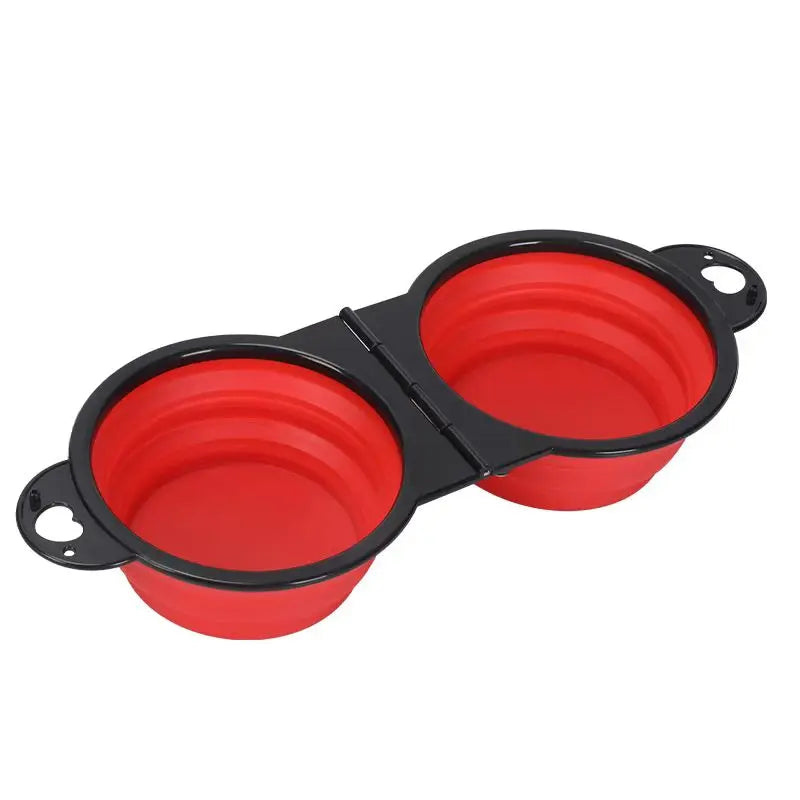 Portable Foldable Dual Bowl for Pets-My Little Pet