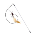 Dr.DC Interactive Teasing Cat Stick with Insect, Dragonfly & Feather Toys - Fun Pole for Play & Training-My Little Pet