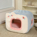 Cozy Cat Bed - Soft Velvet Pet House with Breathable Comfort Cushion-My Little Pet