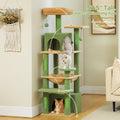 Deluxe Cat Tree Tower for Large Cats - 136cm Height with Hammocks, Condos, and Scratching Posts-My Little Pet