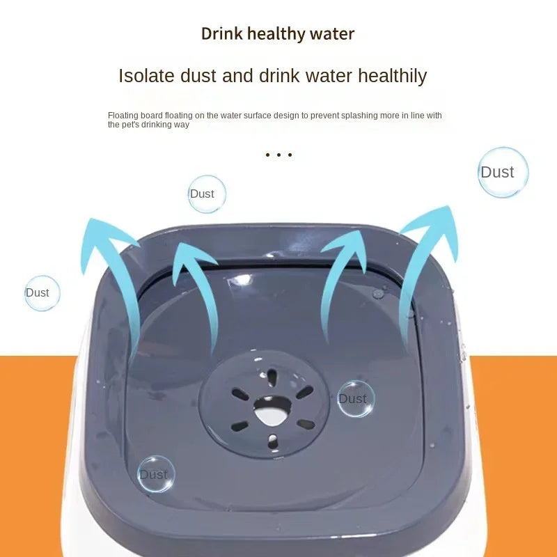 High-Capacity Anti-Splash Pet Water Bowl-My Little Pet