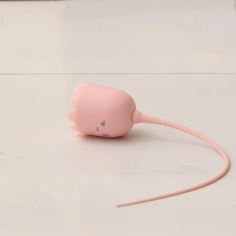 Interactive Electric Cat Teaser with Rotating Silicone Tail-My Little Pet