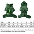 Cozy Dinosaur-Themed Hooded Pet Jacket - Blue/Green-My Little Pet