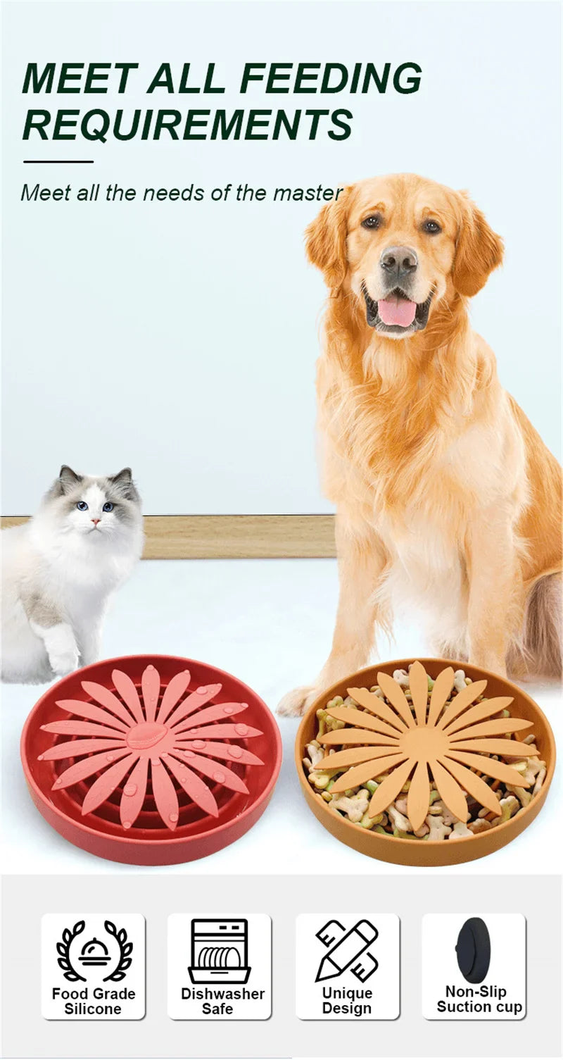 Silicone Slow Feeder for Pets - Anti-Choke Licking Pad for Cats and Dogs-My Little Pet