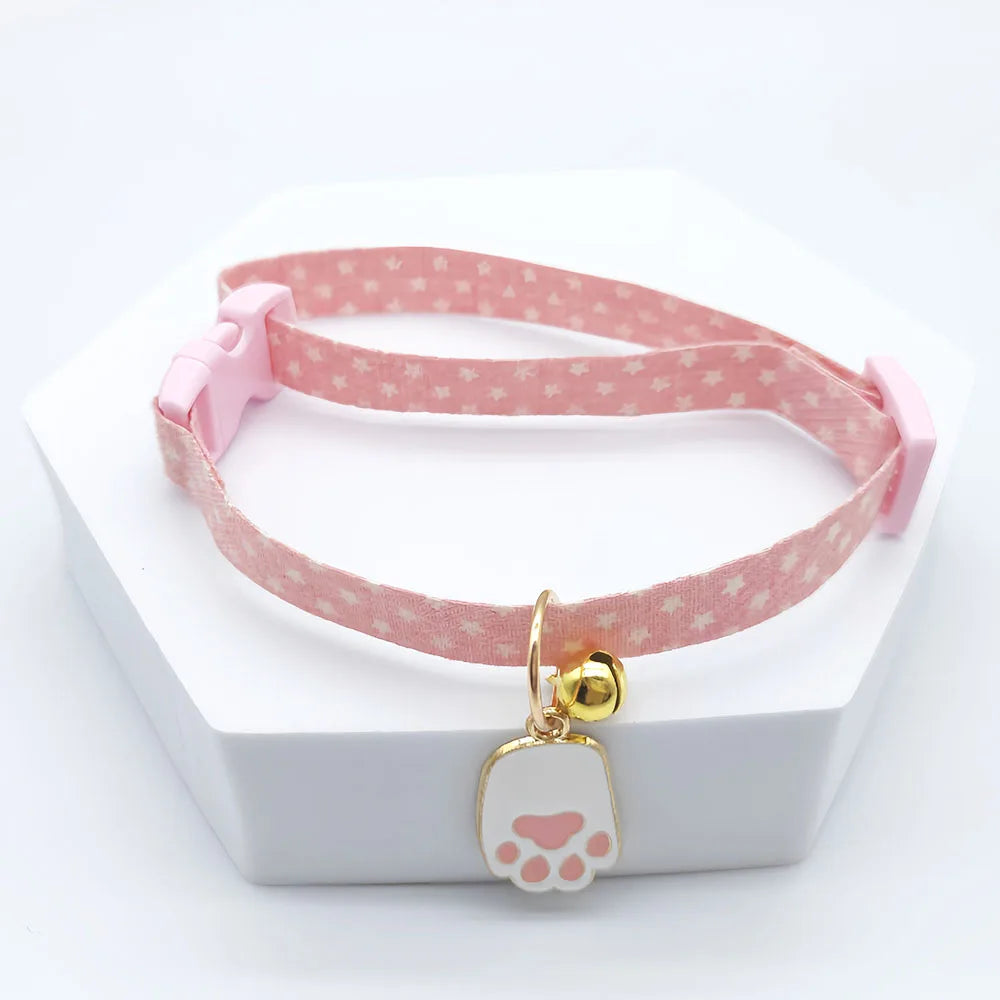 Adjustable Pet Collar with Bell and Pendant-My Little Pet