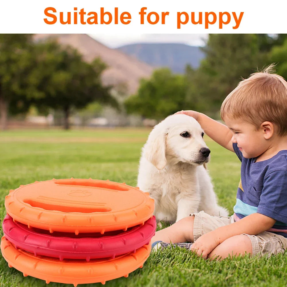 Durable EVA Dog Frisbee - Water-Resistant and Bite-Proof for Outdoor Play-My Little Pet