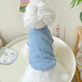 Cozy Winter Sweater for Small to Medium Dogs - Solid Color, Cotton-My Little Pet