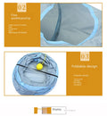 Grey Cat Toy Tunnel with Scratching and Play Features-My Little Pet
