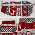 Festive Pet Sweaters for Dogs and Cats - Maroon Elk Design-My Little Pet