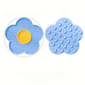 Sunflower Silicone Lick Mat for Cats - Anxiety Relief Feeding Pad with Suction Cups-My Little Pet