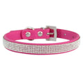 Elegant Rhinestone Leather Pet Collar-My Little Pet