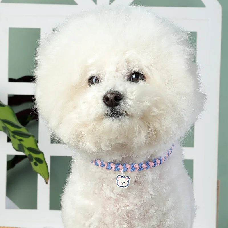 Adjustable Cat Collar with Cute Bear Pendant-My Little Pet