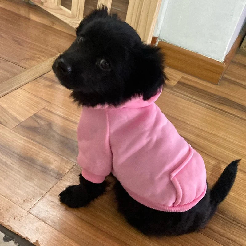 Cozy Fleece Hooded Sweatshirt for Dogs-My Little Pet