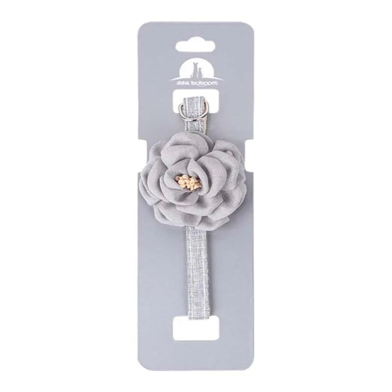 Adjustable Cat Flower Collar with Safety Button-My Little Pet