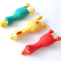 Colorful Latex Squeaky Chicken Toy for Dogs-My Little Pet