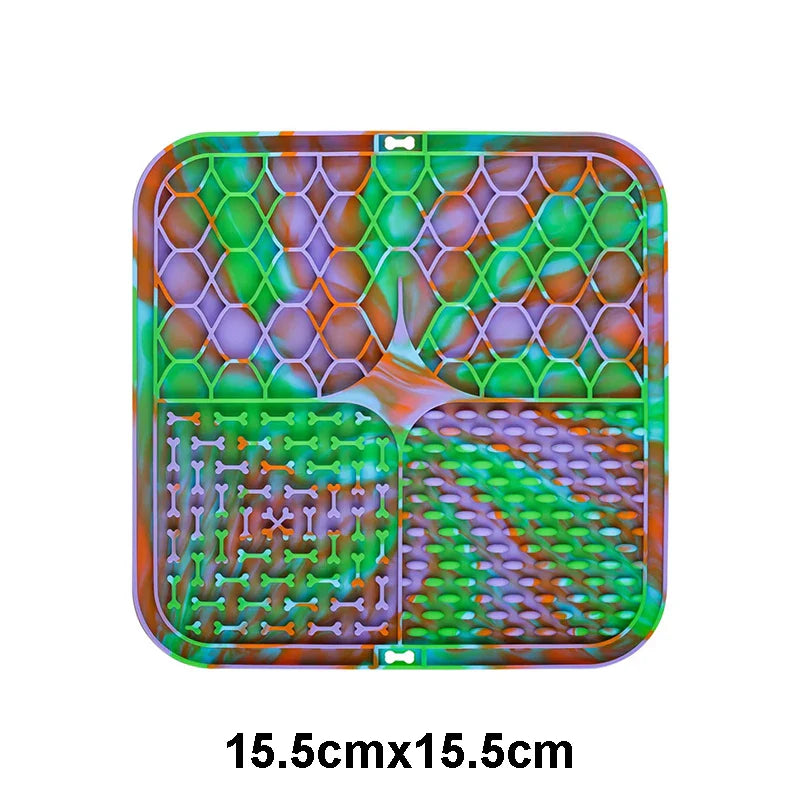 Silicone Lick Mat for Dogs - Slow Feeder and Bath Distraction Tool-My Little Pet