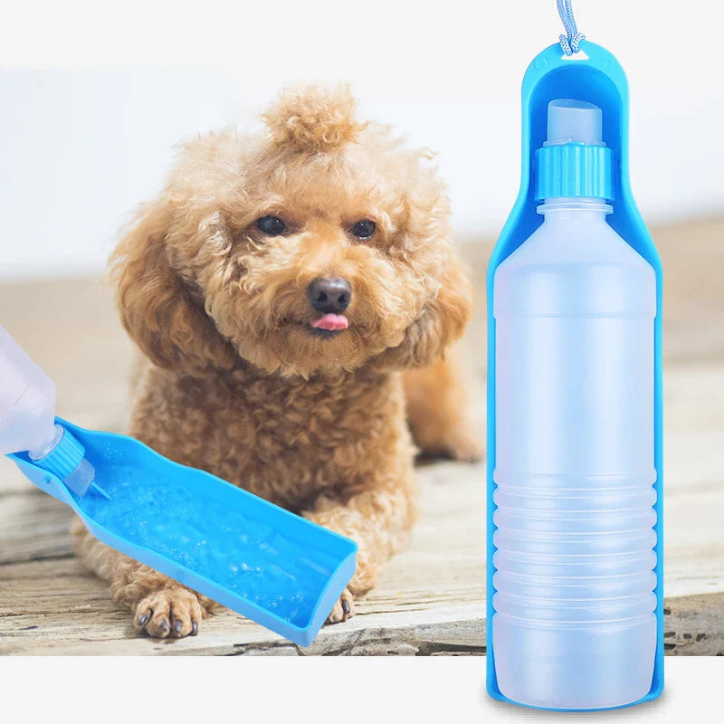 Portable Dog Water Bottle in 250ML/500ML Sizes-My Little Pet