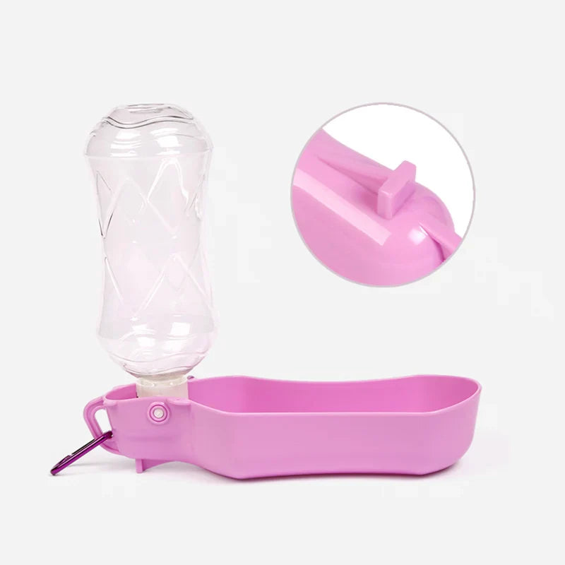 Foldable Pet Water Bottle with Drinking Bowl, Suitable for Dogs and Cats, Available in 280ml or 518ml-My Little Pet