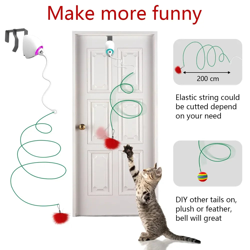 Electric Cat Toy - Interactive Automatic Teaser with Motion Modes-My Little Pet