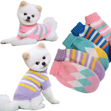 Classic Knit Sweater for Small to Medium Dogs-My Little Pet