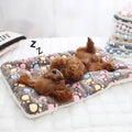 Pet Mats Flannel Thickened Dog Bed Mat - Soft Pet Sleeping Mat for Dogs & Cats, Winter Warm Pet Blanket-My Little Pet