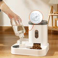 Automatic Pet Feeder with Large Capacity and Water Fountain – Elevated Feeding Station for Cats and Dogs-My Little Pet