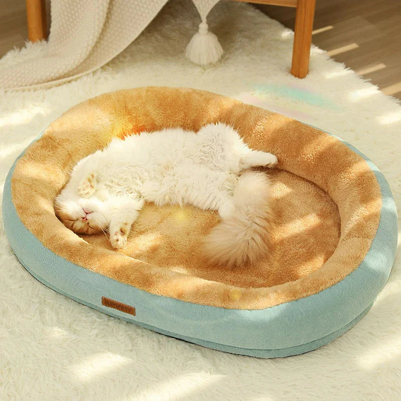 Kimpets Non-Slip Winter Cat & Dog Bed – Soft and Cozy Pet Sleeping Cushion-My Little Pet