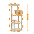 5-Level Cat Tree Tower with Hammock and Perch-My Little Pet