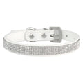 Elegant Rhinestone Leather Pet Collar-My Little Pet
