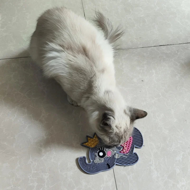 Silicone Slow Feeder for Pets - Anti-Choke Licking Pad for Cats and Dogs-My Little Pet