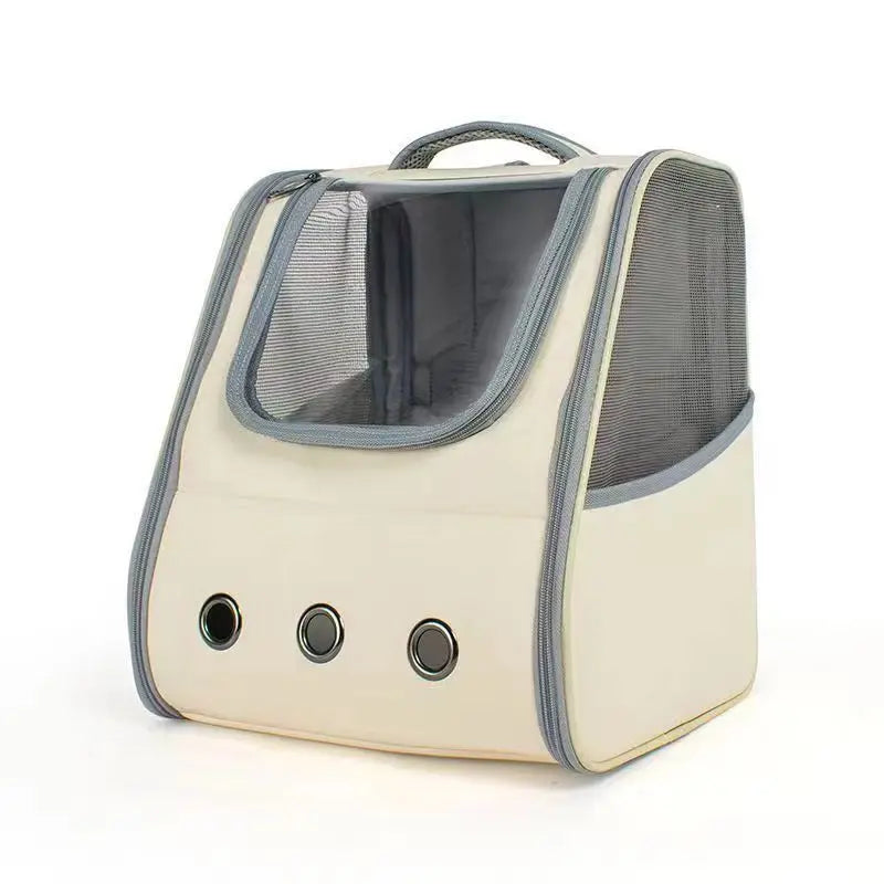 Breathable Cat Carrier Backpack with Multi-Access Doors and Safety Features-My Little Pet