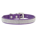Elegant Rhinestone Leather Pet Collar-My Little Pet